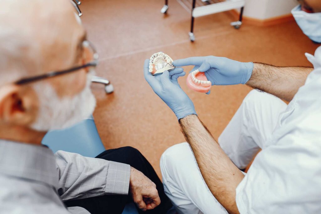 03 Dentist explaining a procedure to the patient
